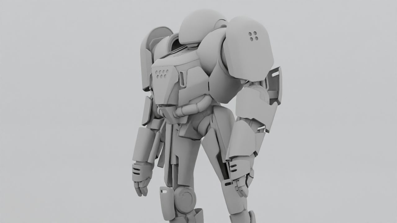 COMBAT DROID IONOS rigged character 3D model_32