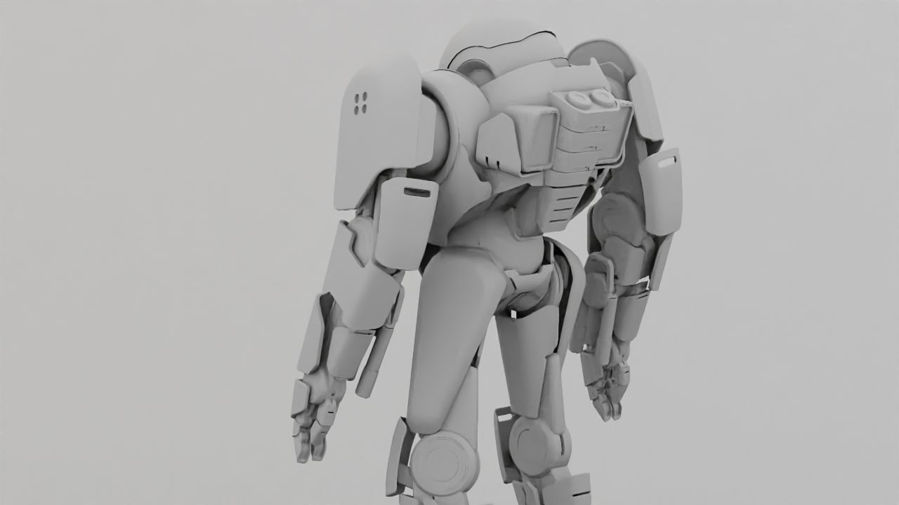 COMBAT DROID IONOS rigged character 3D model_35