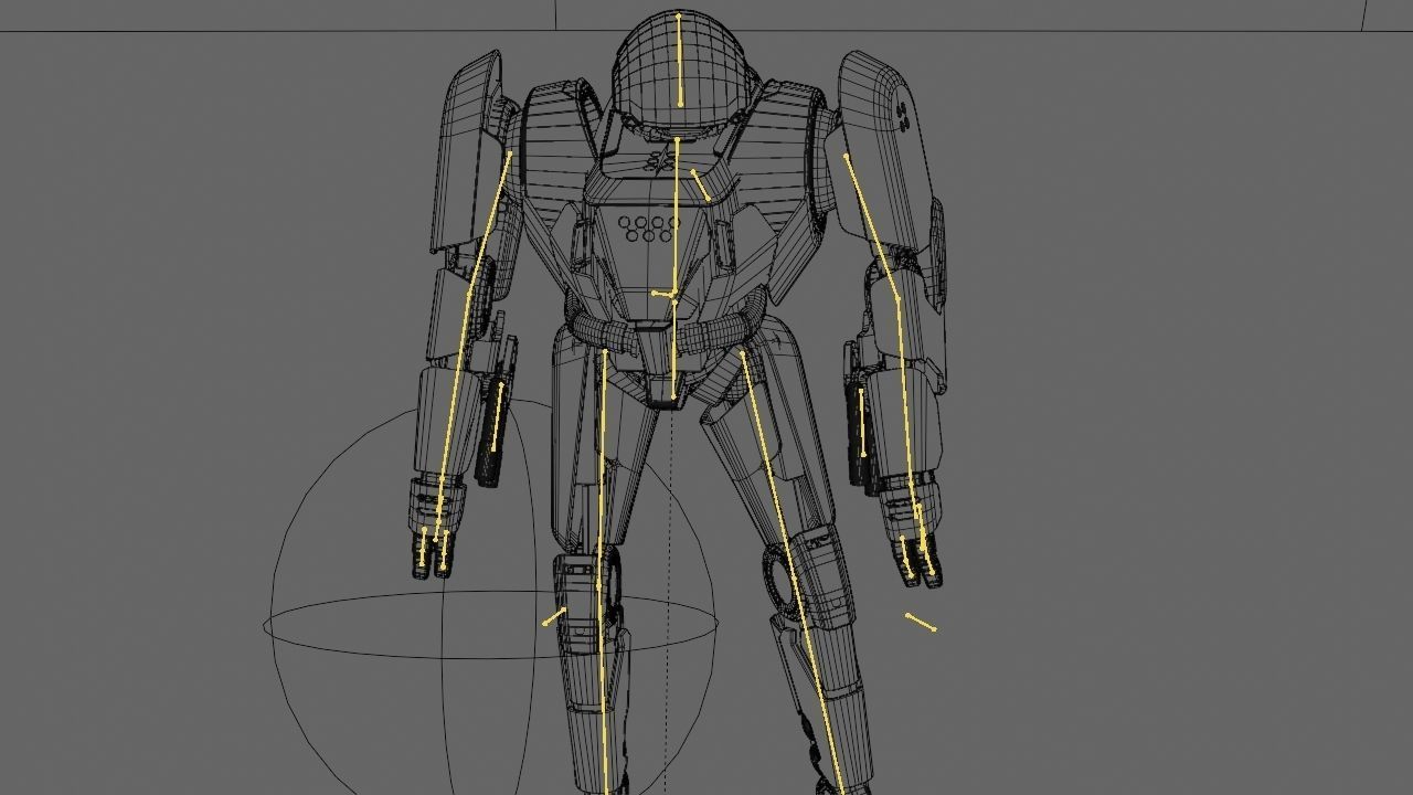 COMBAT DROID IONOS rigged character 3D model_43