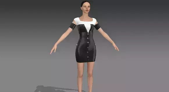 JACKET DRESS BLOUSE BLACK AND WHITE 