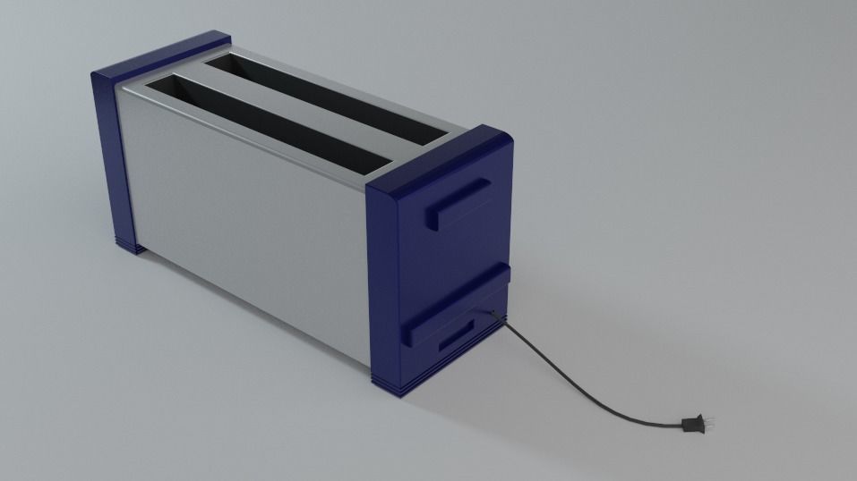 Toaster Free 3D model_1