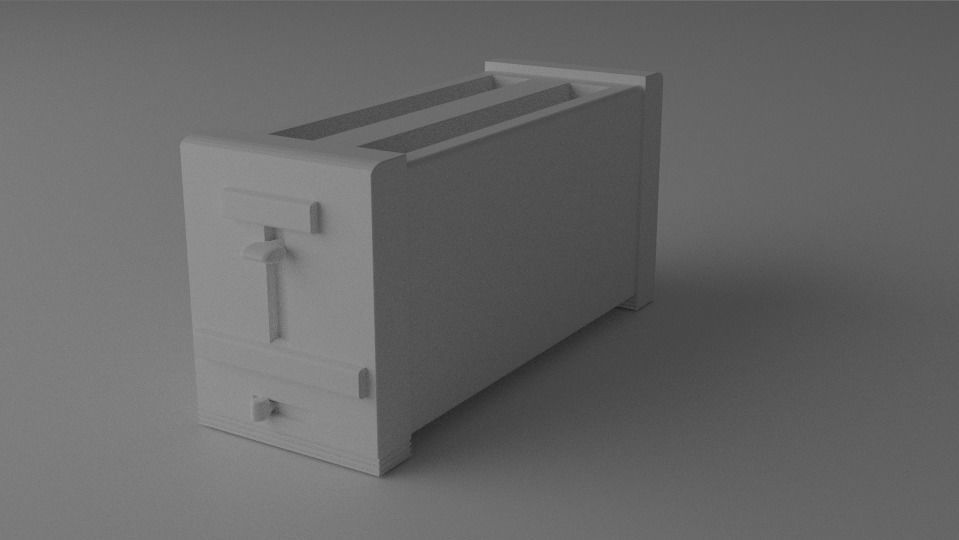 Toaster Free 3D model_4