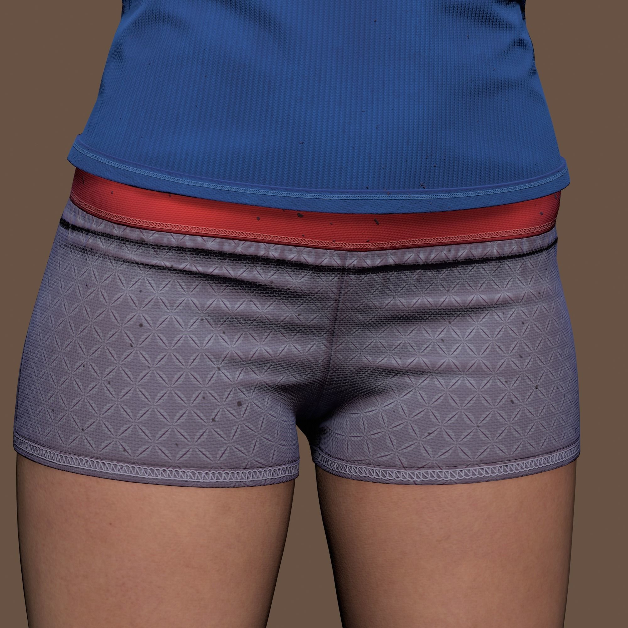 Teenage girl 3D model_38