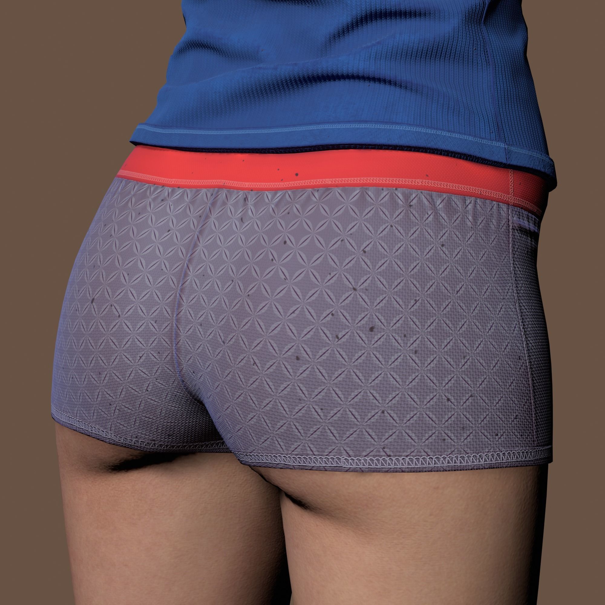 Teenage girl 3D model_39