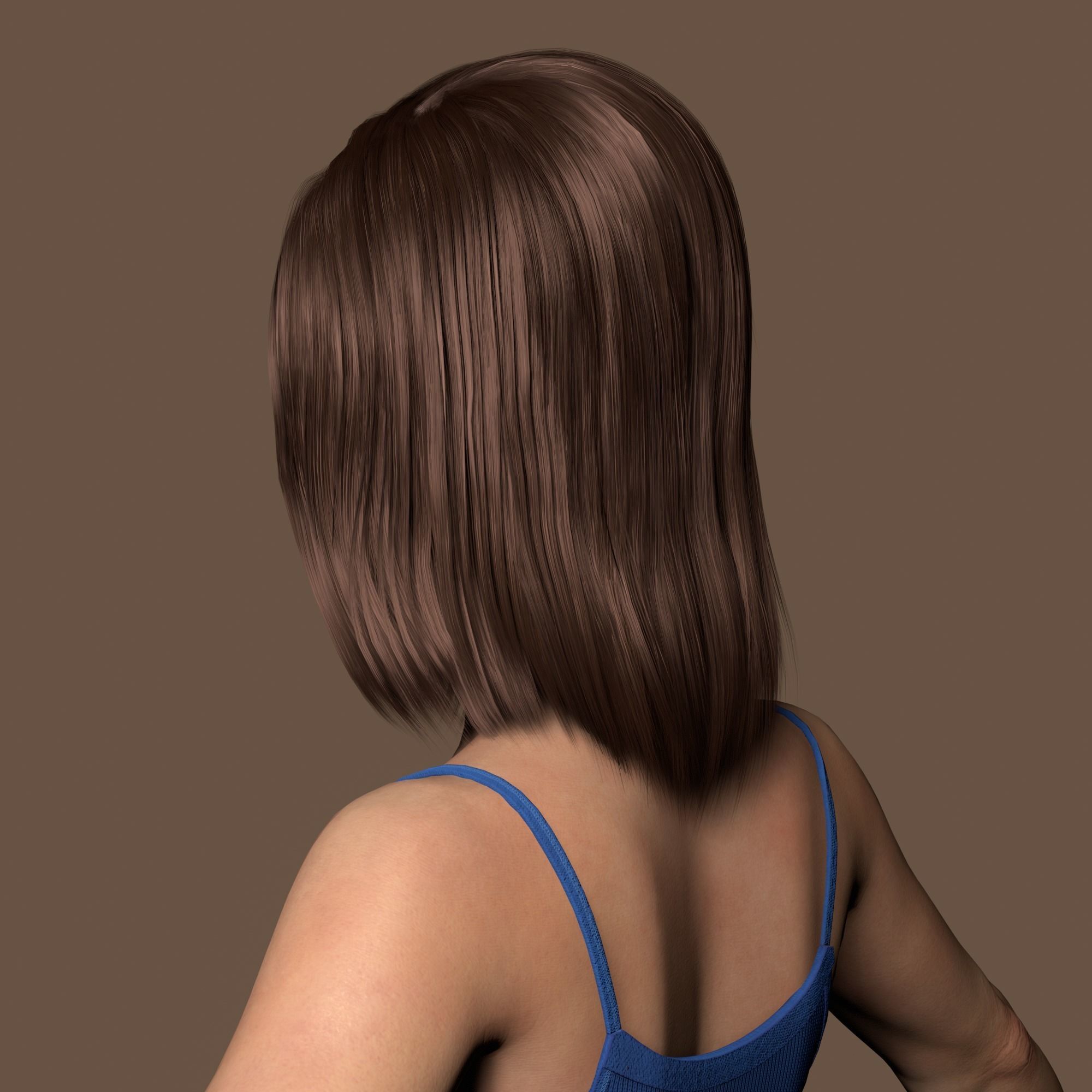 Teenage girl 3D model_3