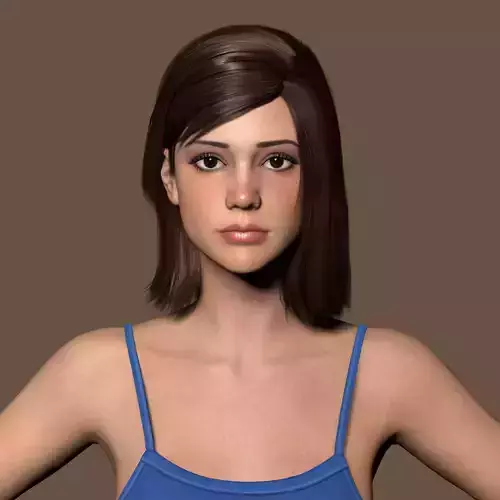 Teenage girl 3D model