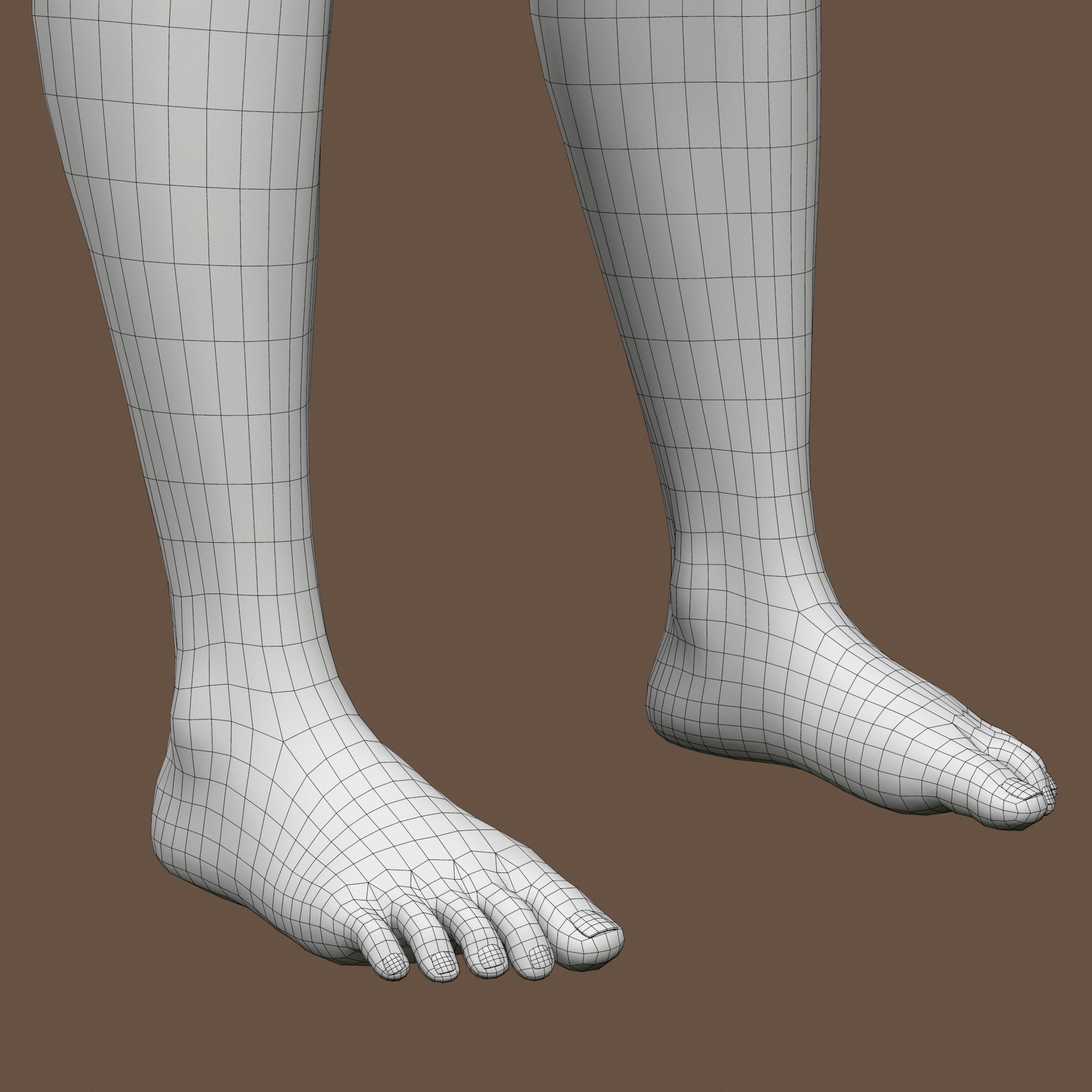 Teenage girl 3D model_48