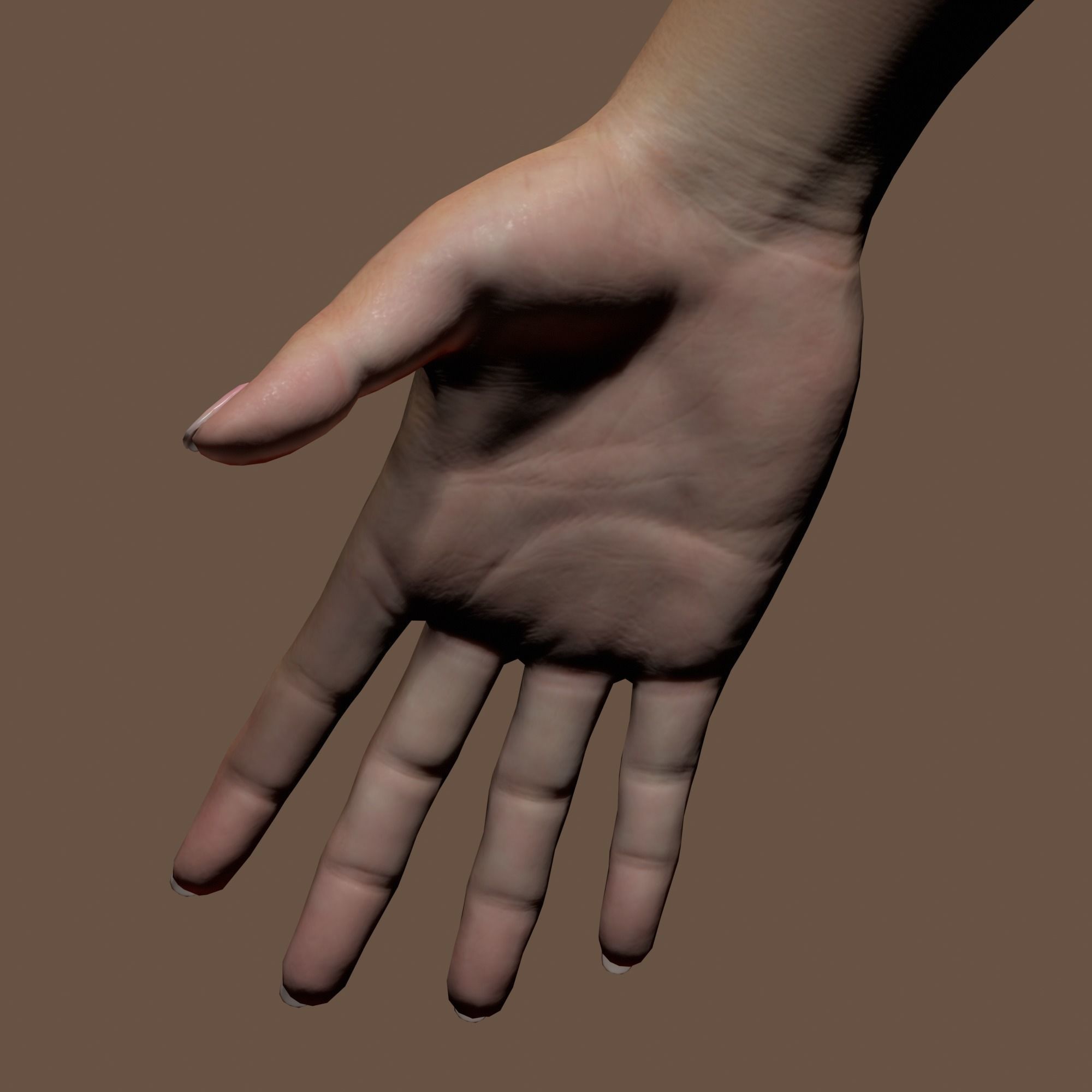 Teenage girl 3D model_30