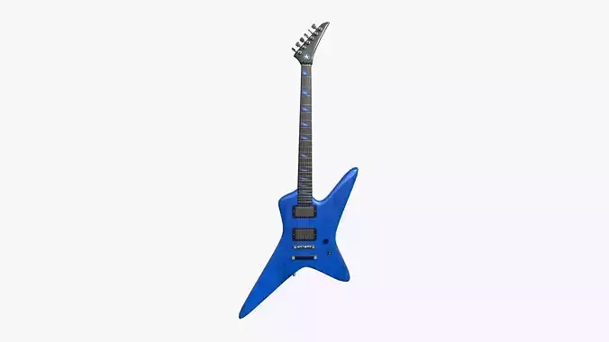 Electric Guitar I05 Dark Blue - Music Instrument Design