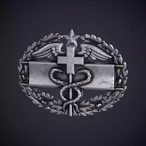 Combat Medical Badge Low-poly 3D model