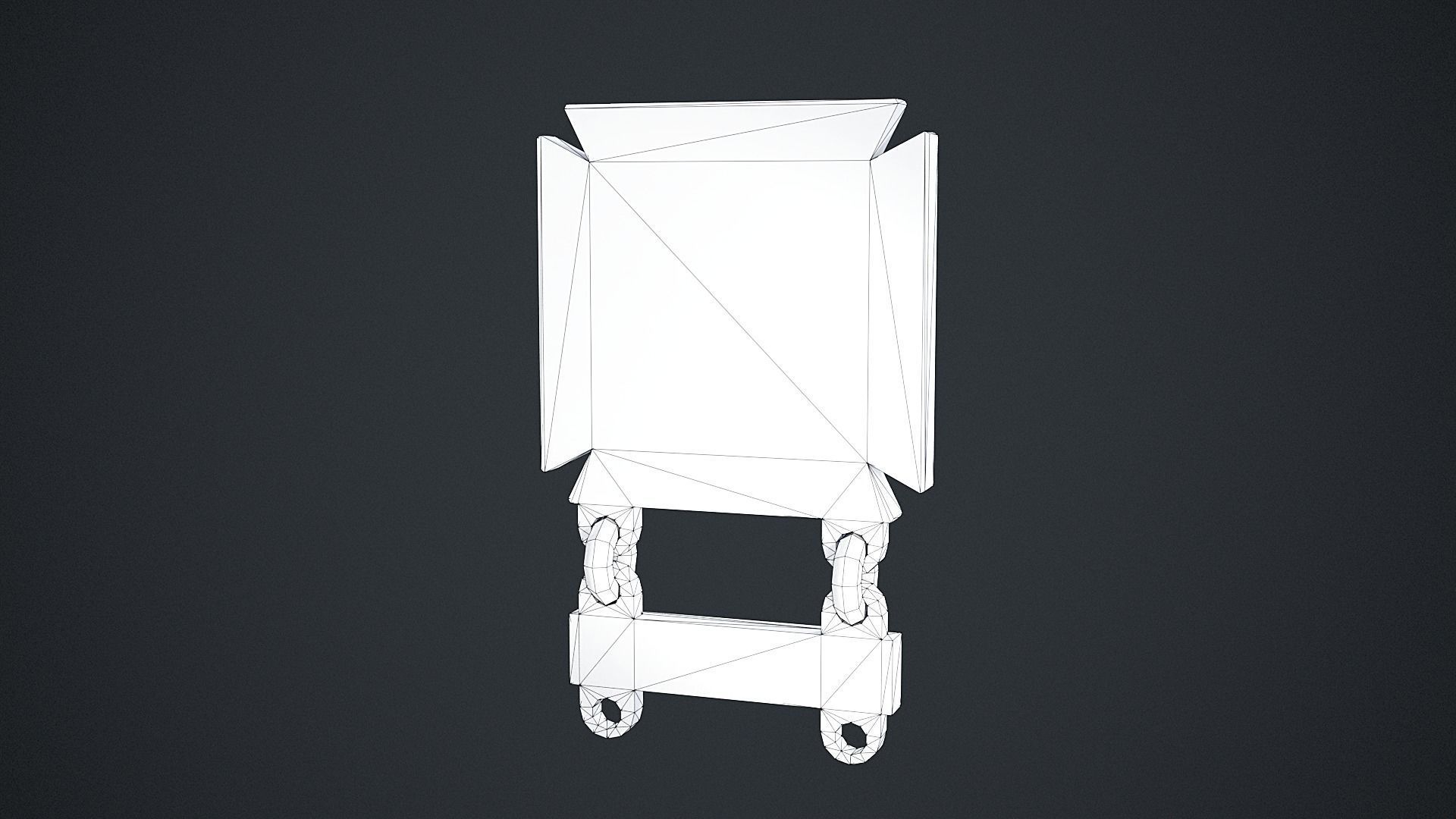 Driver Mechanic Badge Low-poly 3D model_4