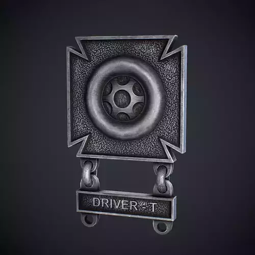 Driver Mechanic Badge Low-poly 3D model