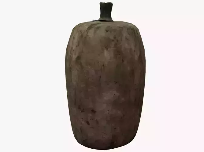 Sack 3d model concrete vase Low-poly 3D model