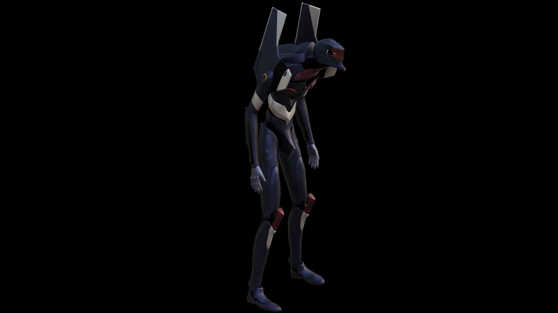 Rigged EVA 03 Unit Neon Genesis Evangelion Low-poly 3D model_37