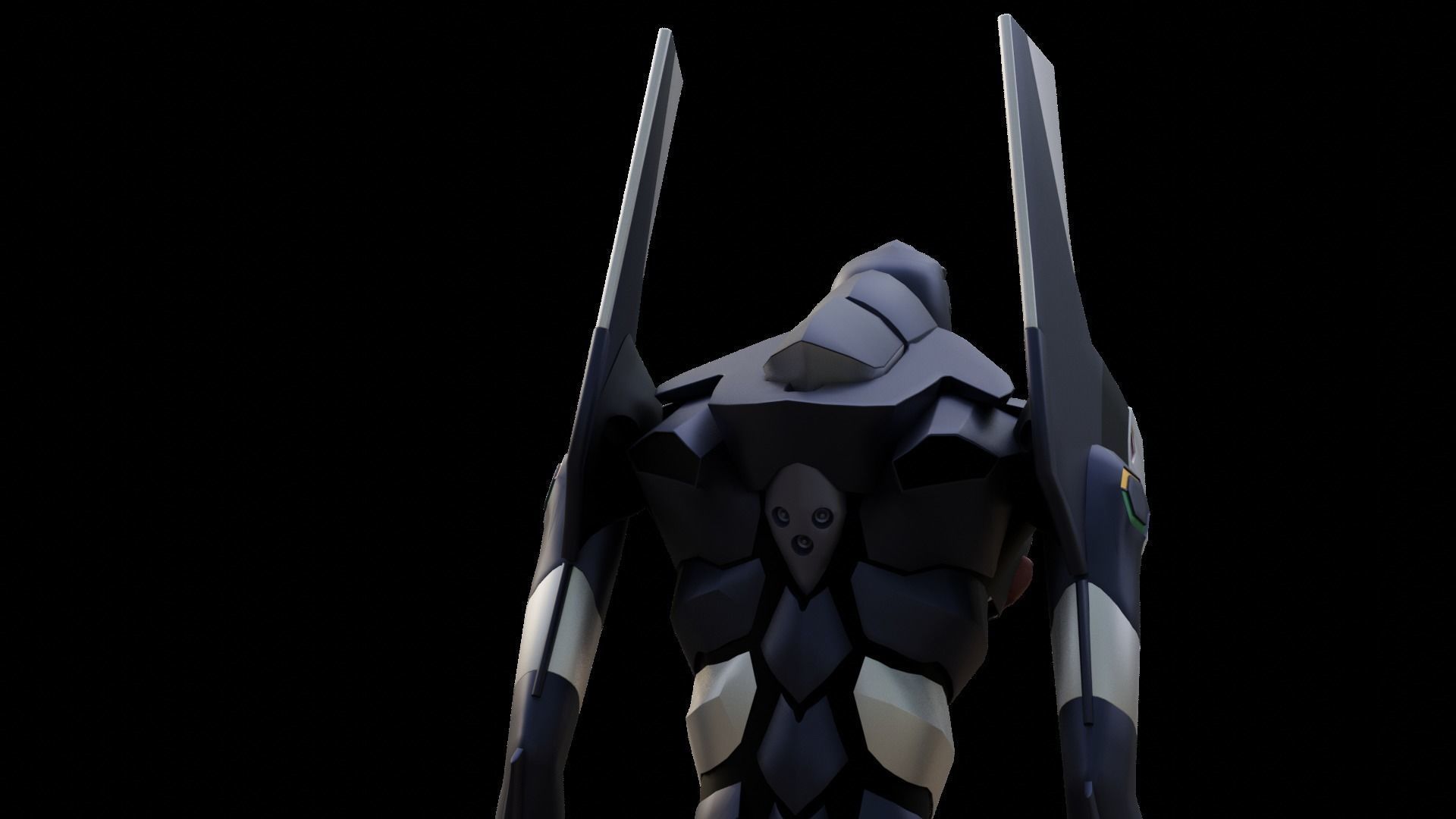 Rigged EVA 03 Unit Neon Genesis Evangelion Low-poly 3D model_42