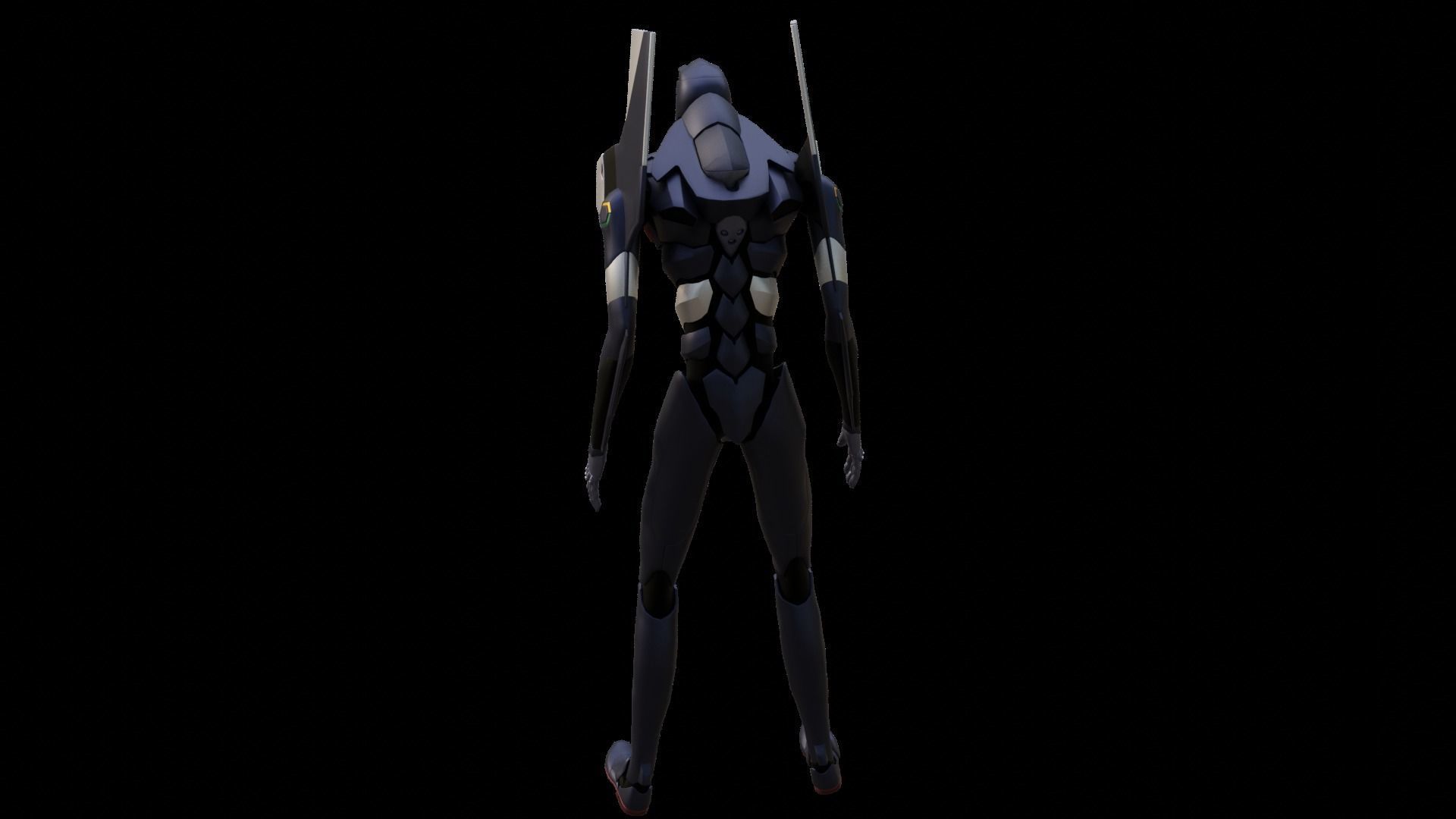 Rigged EVA 03 Unit Neon Genesis Evangelion Low-poly 3D model_28