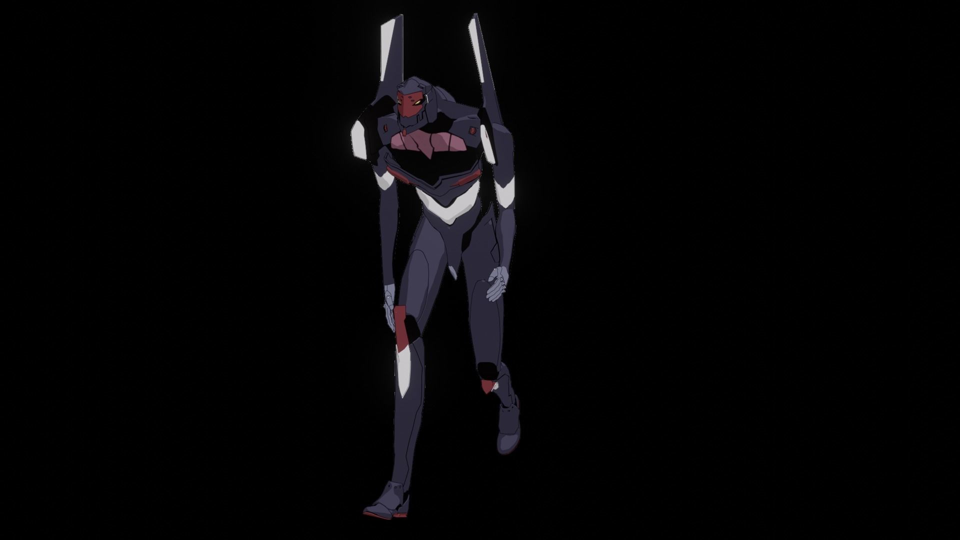 Rigged EVA 03 Unit Neon Genesis Evangelion Low-poly 3D model_20