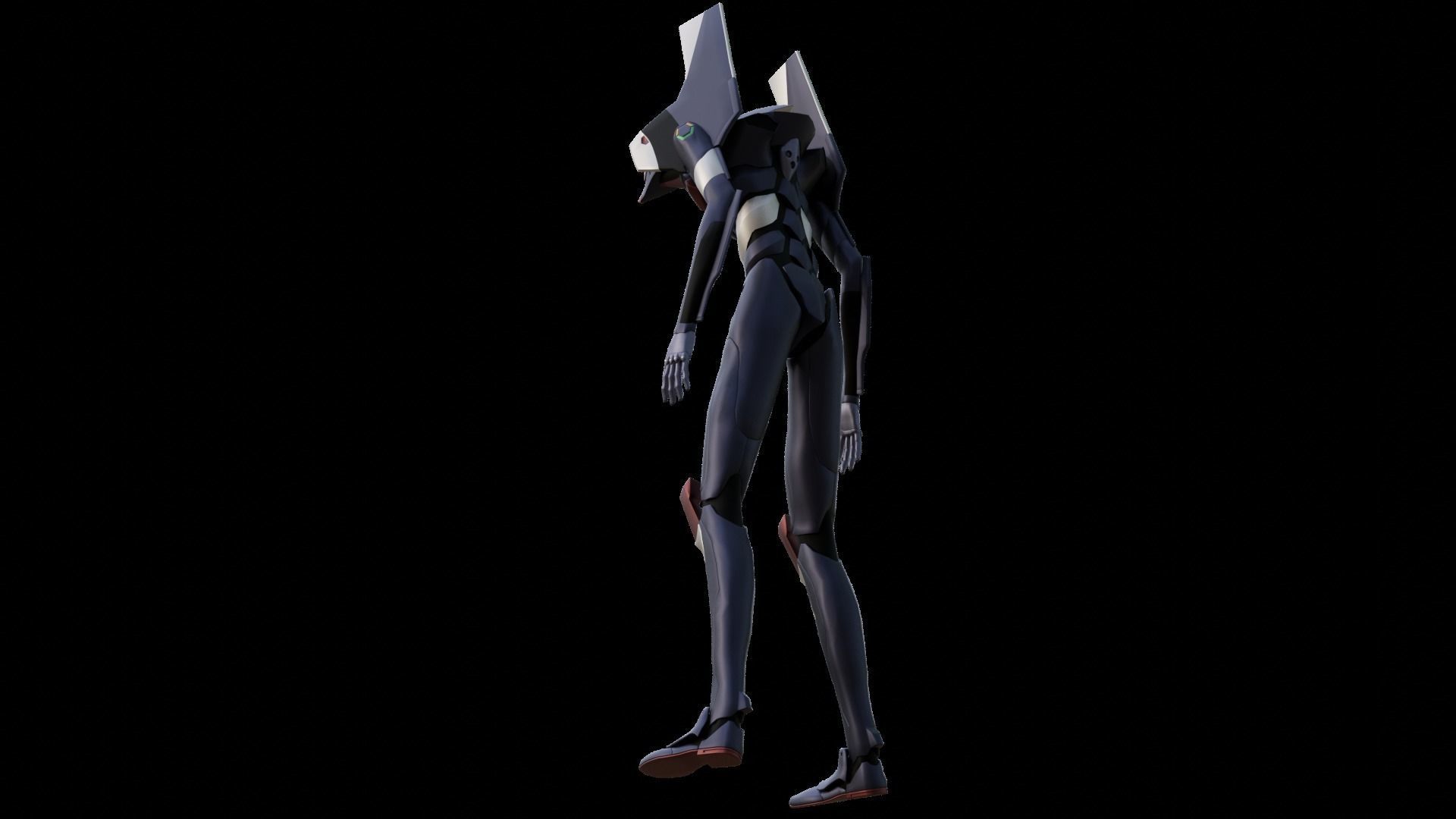 Rigged EVA 03 Unit Neon Genesis Evangelion Low-poly 3D model_33
