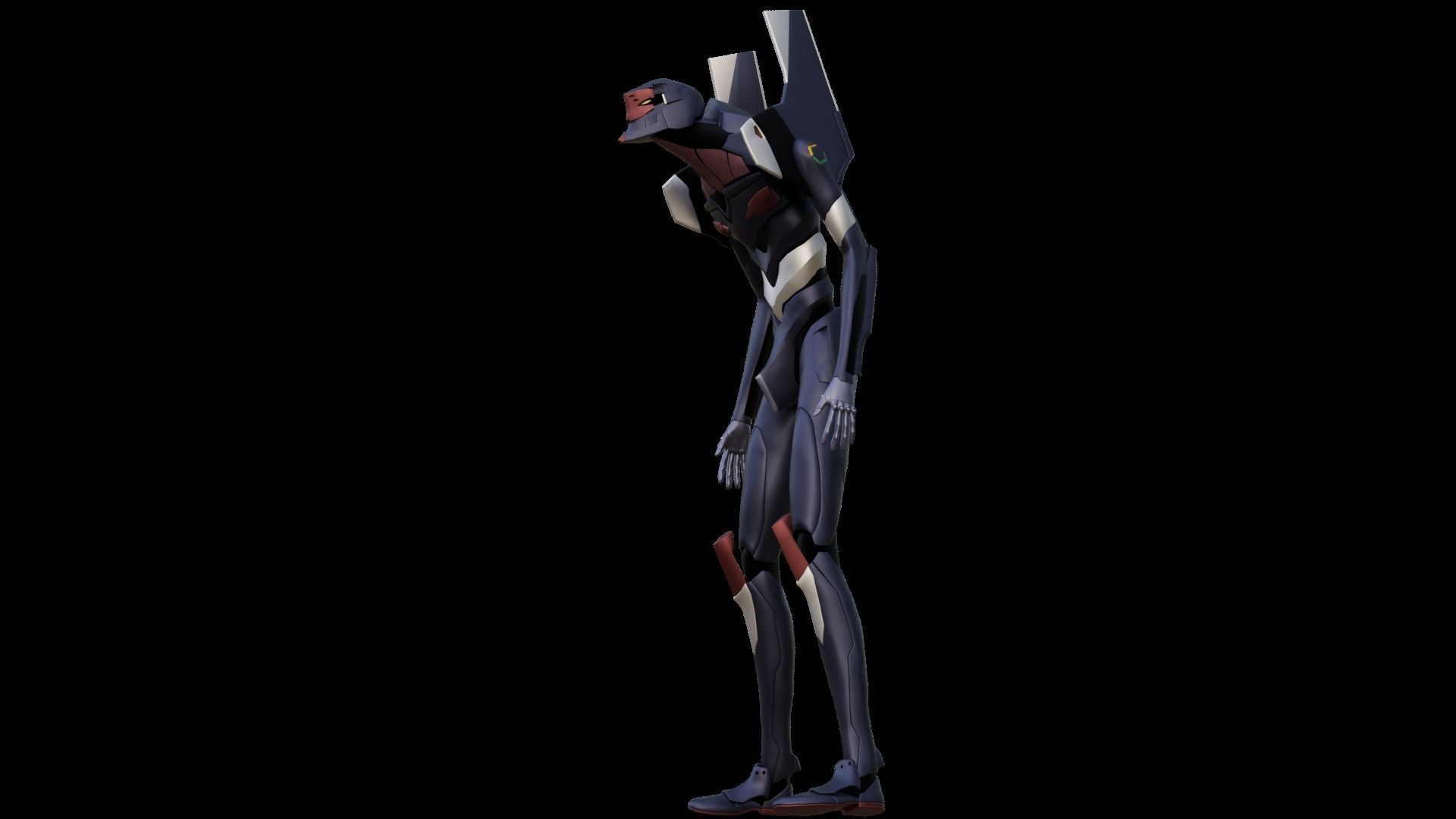 Rigged EVA 03 Unit Neon Genesis Evangelion Low-poly 3D model_40
