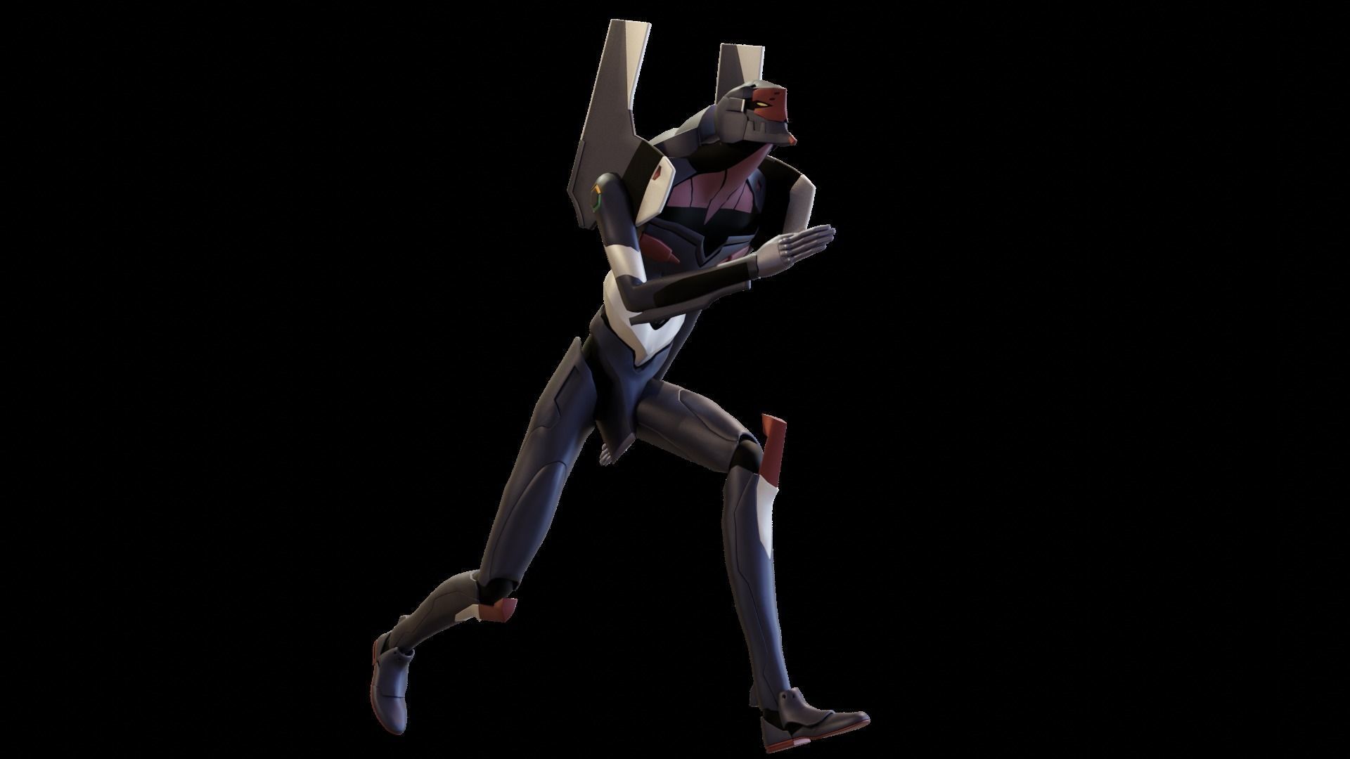 Rigged EVA 03 Unit Neon Genesis Evangelion Low-poly 3D model_31