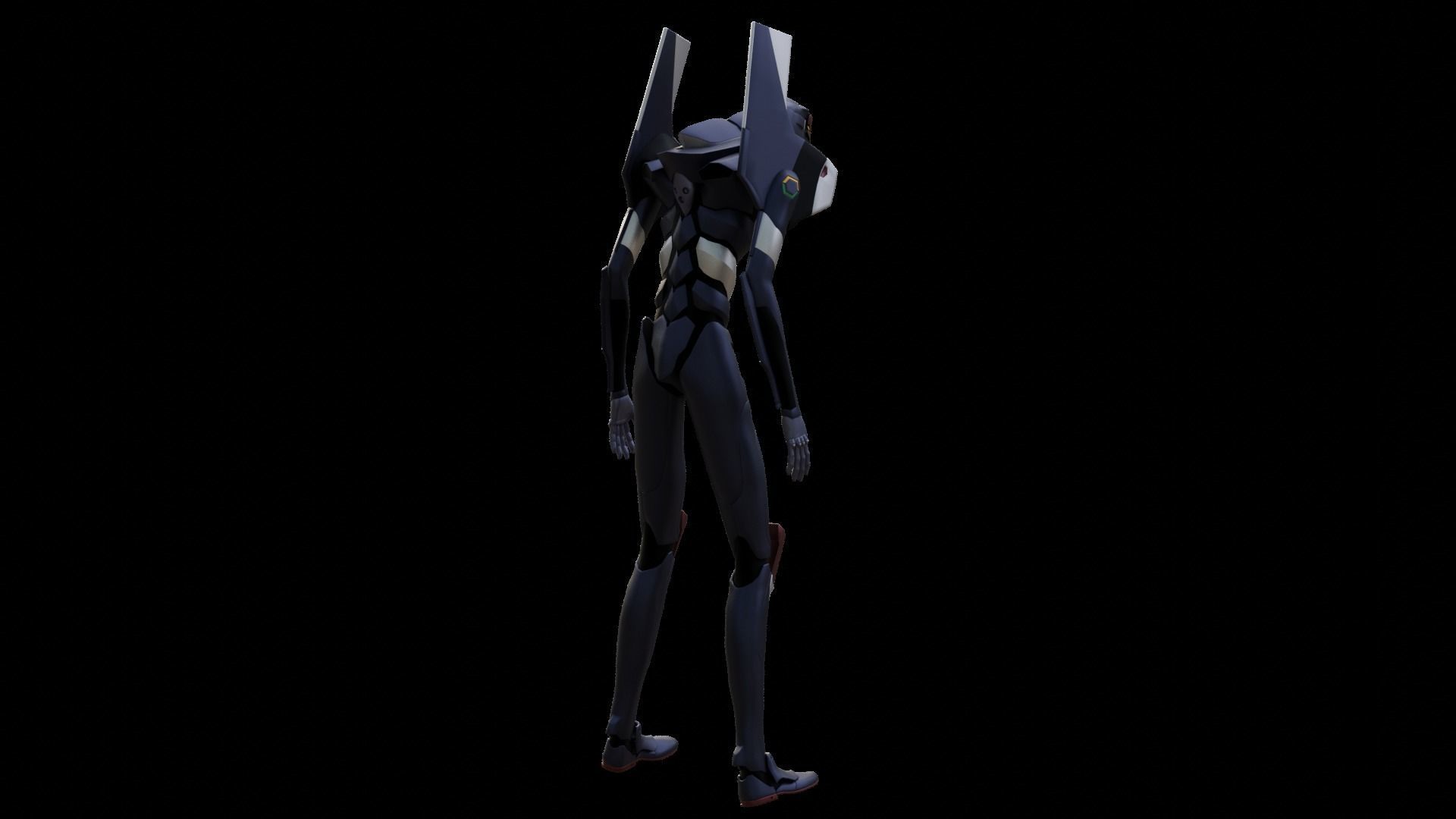 Rigged EVA 03 Unit Neon Genesis Evangelion Low-poly 3D model_38