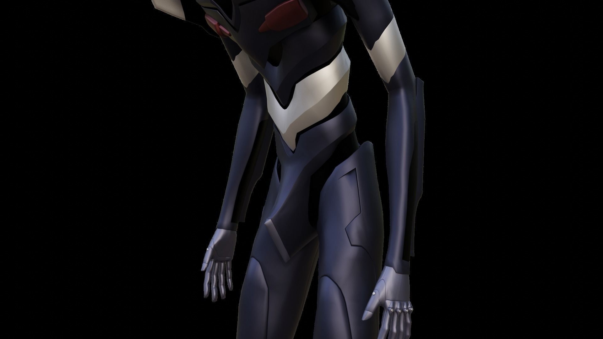 Rigged EVA 03 Unit Neon Genesis Evangelion Low-poly 3D model_44