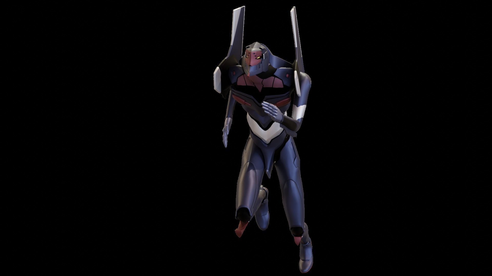 Rigged EVA 03 Unit Neon Genesis Evangelion Low-poly 3D model_43