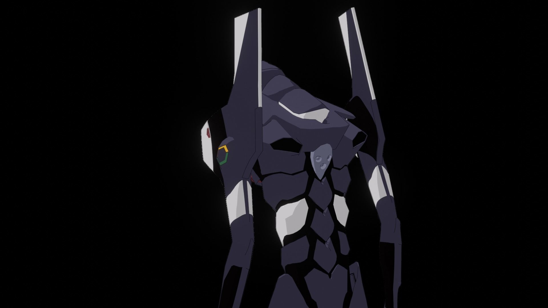 Rigged EVA 03 Unit Neon Genesis Evangelion Low-poly 3D model_27