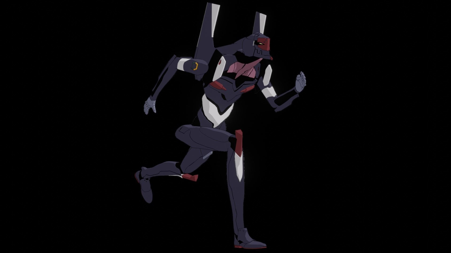 Rigged EVA 03 Unit Neon Genesis Evangelion Low-poly 3D model_15