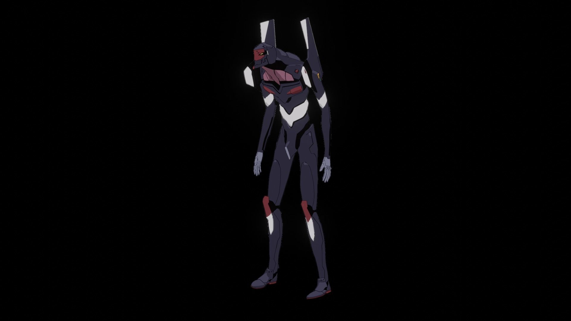 Rigged EVA 03 Unit Neon Genesis Evangelion Low-poly 3D model_45