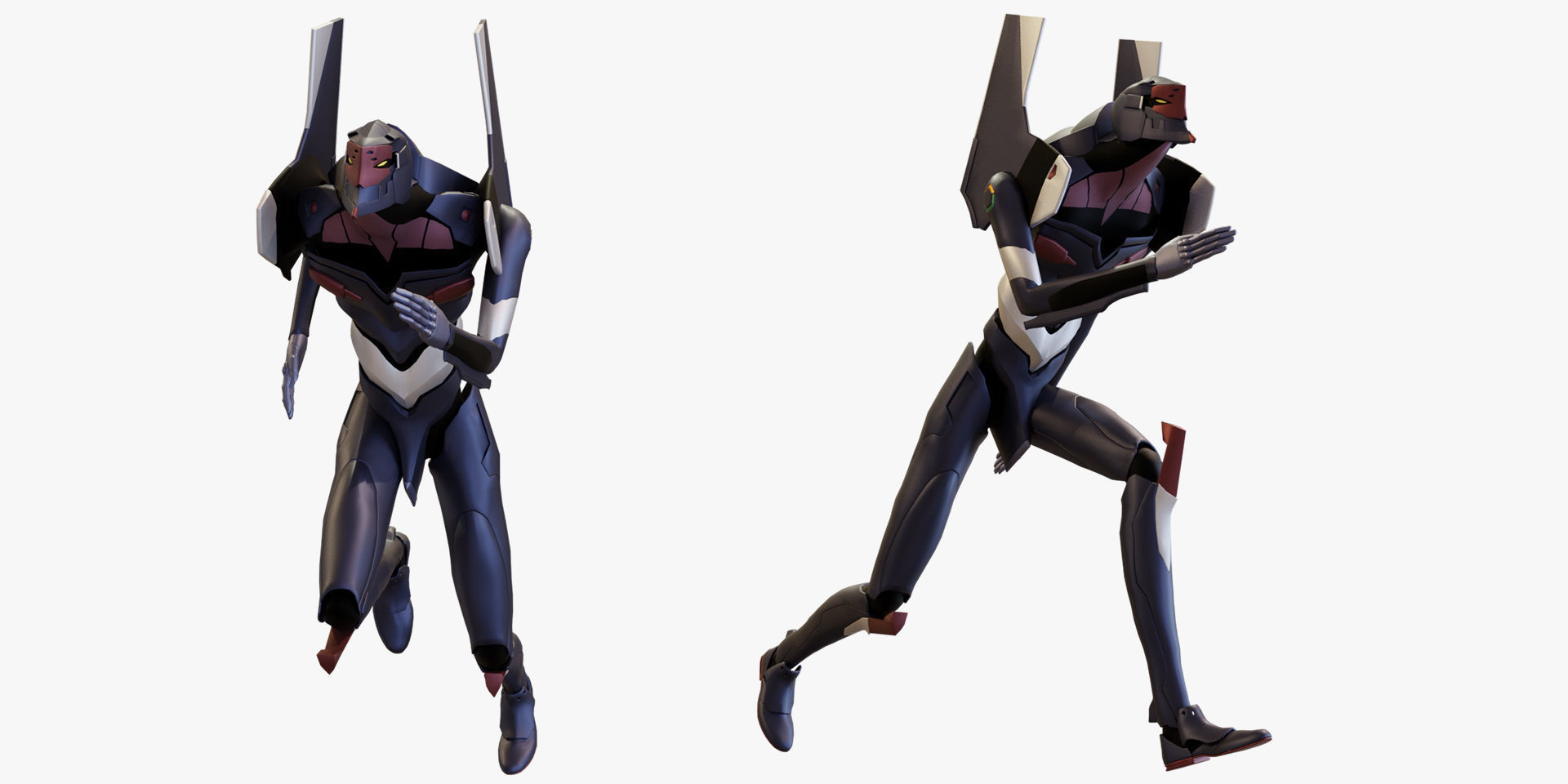 Rigged EVA 03 Unit Neon Genesis Evangelion Low-poly 3D model_2