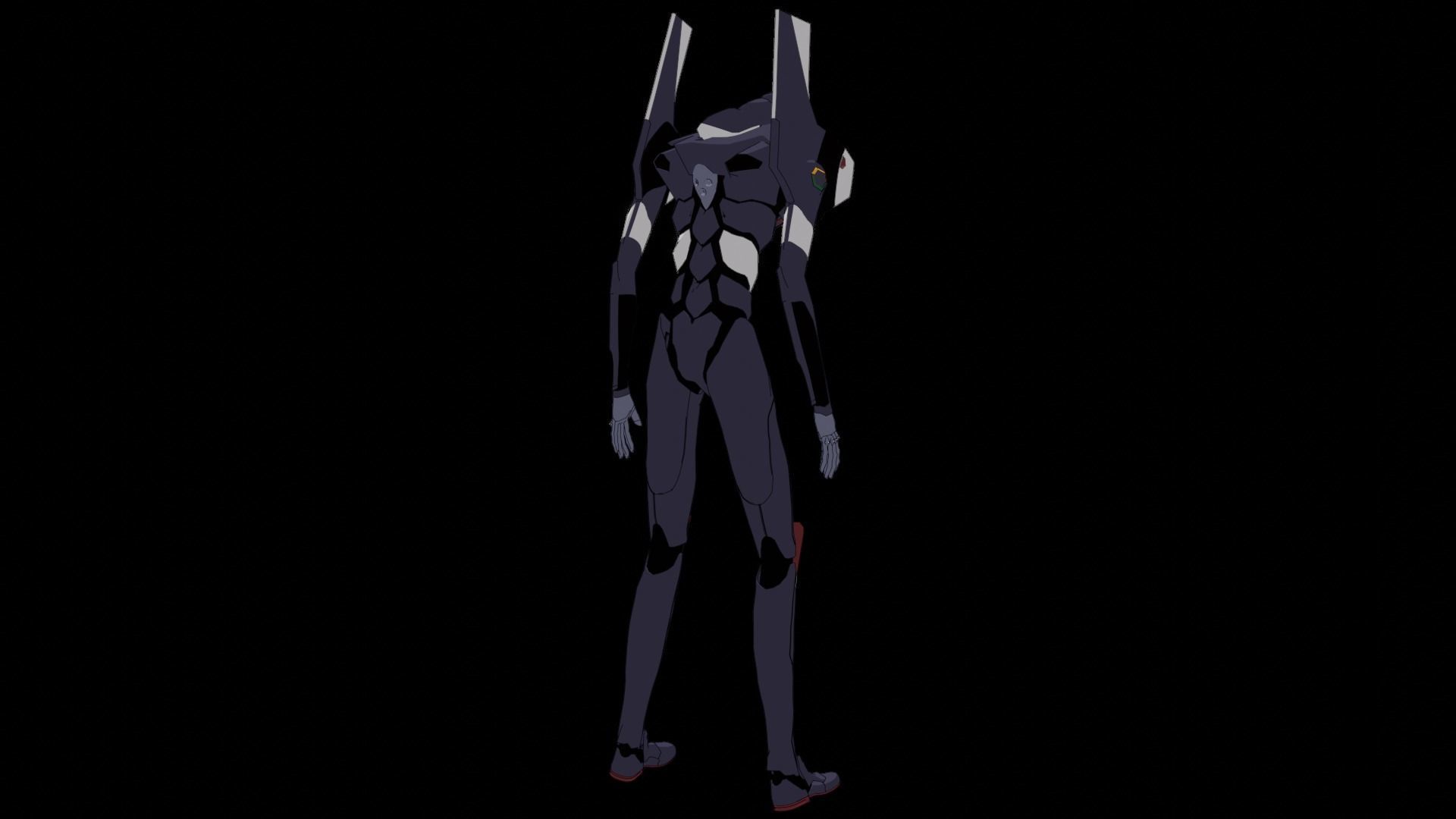 Rigged EVA 03 Unit Neon Genesis Evangelion Low-poly 3D model_18