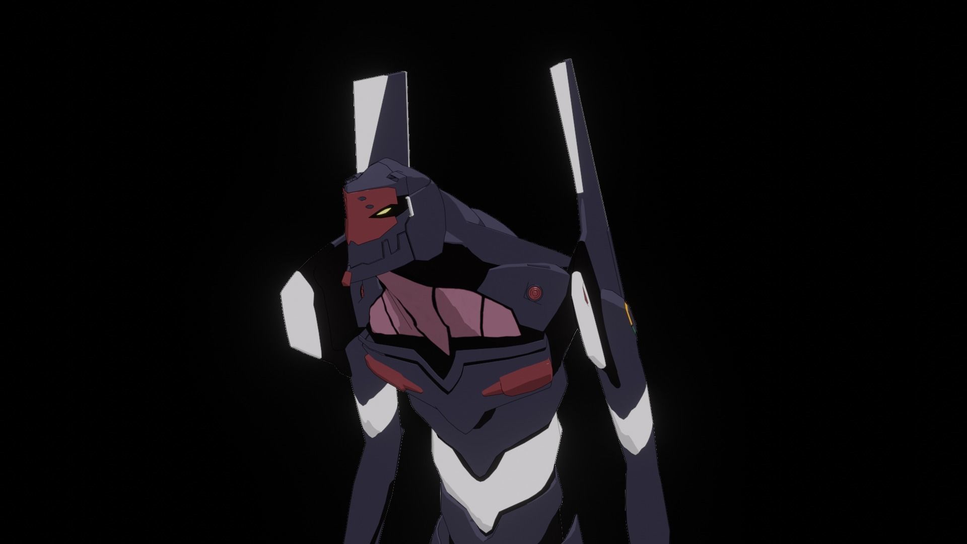 Rigged EVA 03 Unit Neon Genesis Evangelion Low-poly 3D model_36