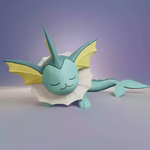 Pokemon - Sleeping Vaporeon