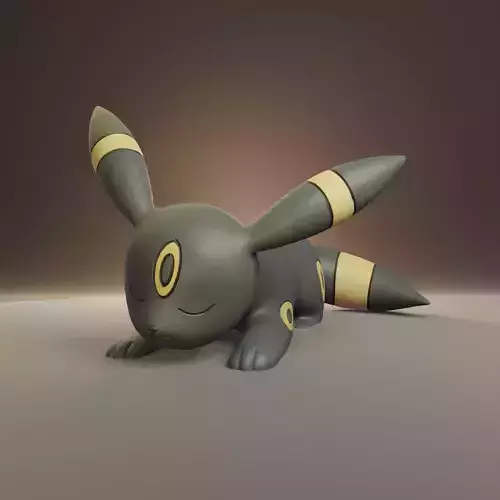 Pokemon - Sleeping Umbreon 3D print model