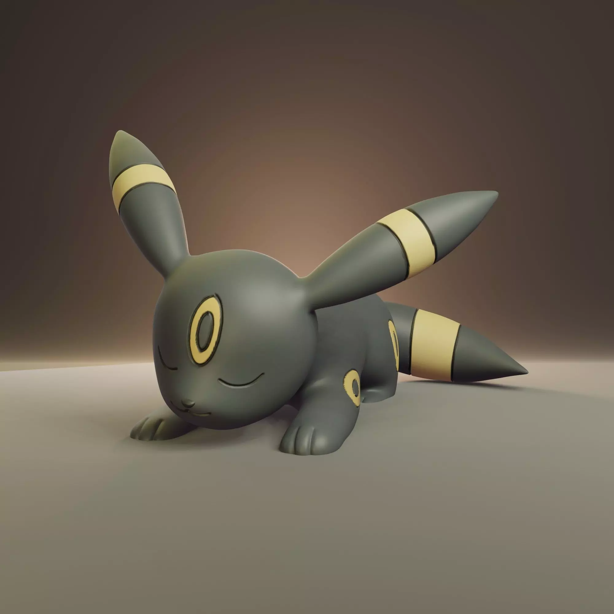 Pokemon - Sleeping Umbreon 3D print model_0