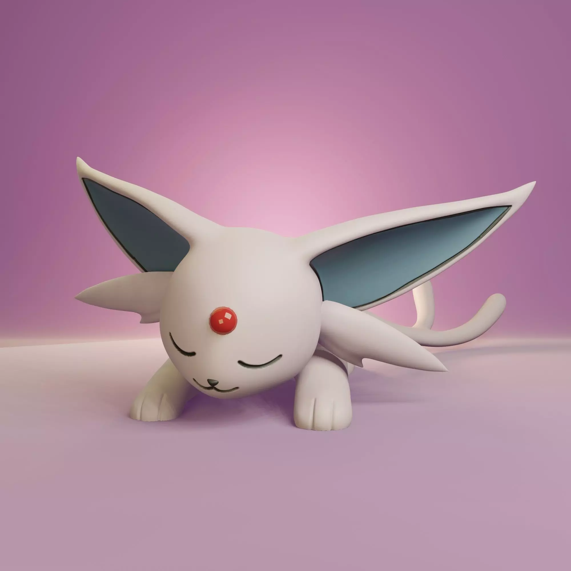 Pokemon - Sleeping Espeon 3D print model_0