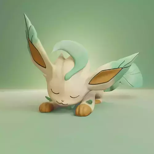 Pokemon - Sleeping Leafeon