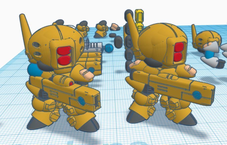CHIBI-TECH SD - TCE ADHERENT SQUAD 3D print model_10