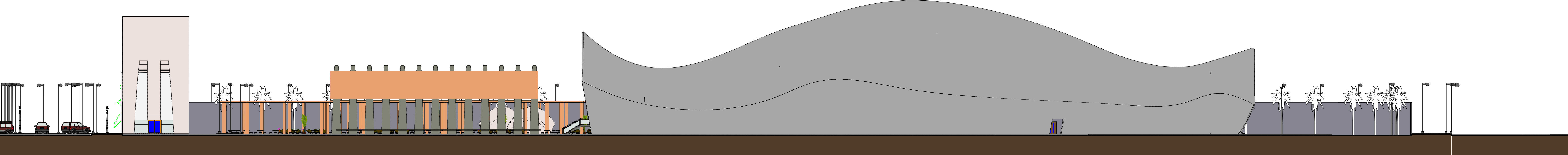 Edificio Casa Opera Low-poly 3D model_4