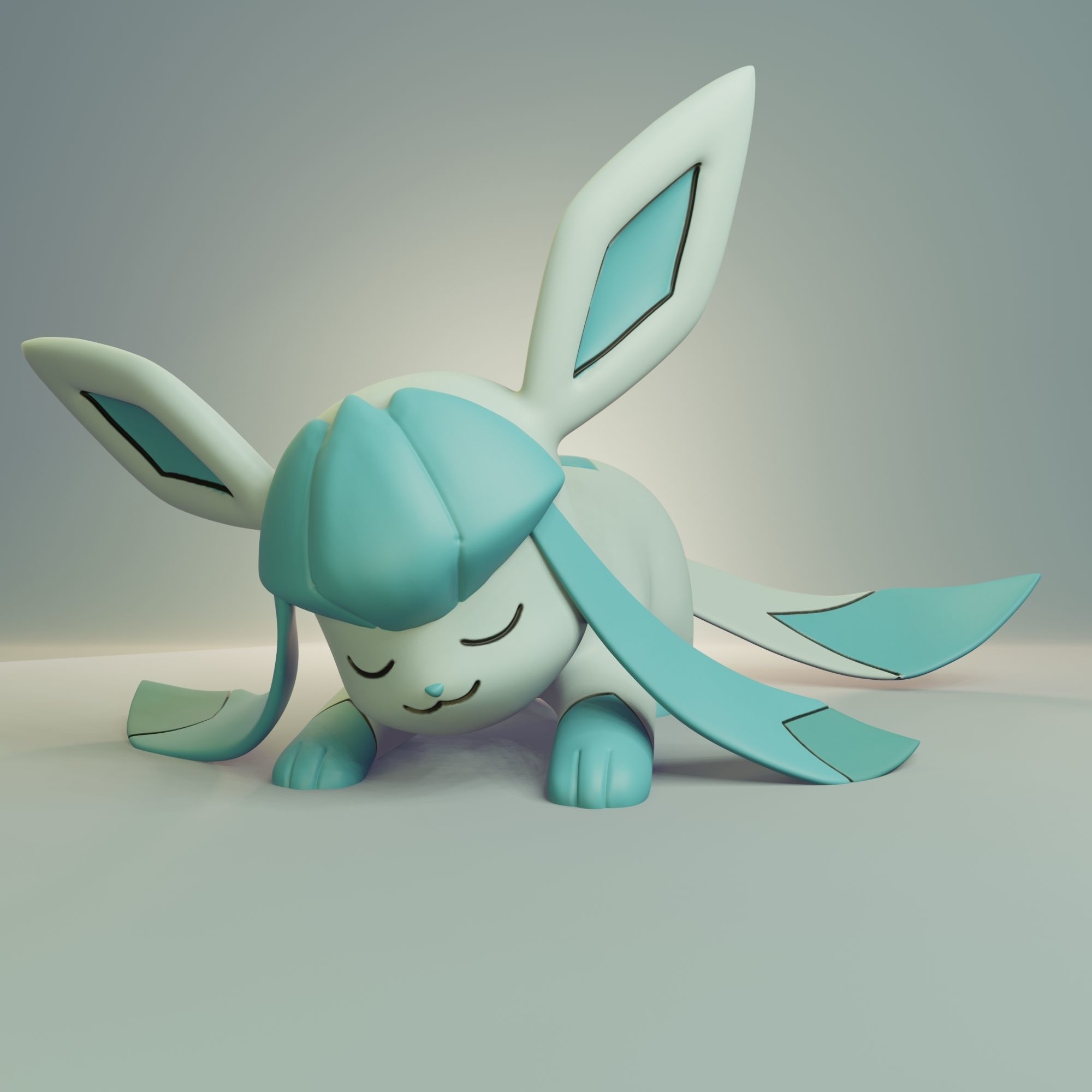 Pokemon - Sleeping Eeveelutions 3D print model_19