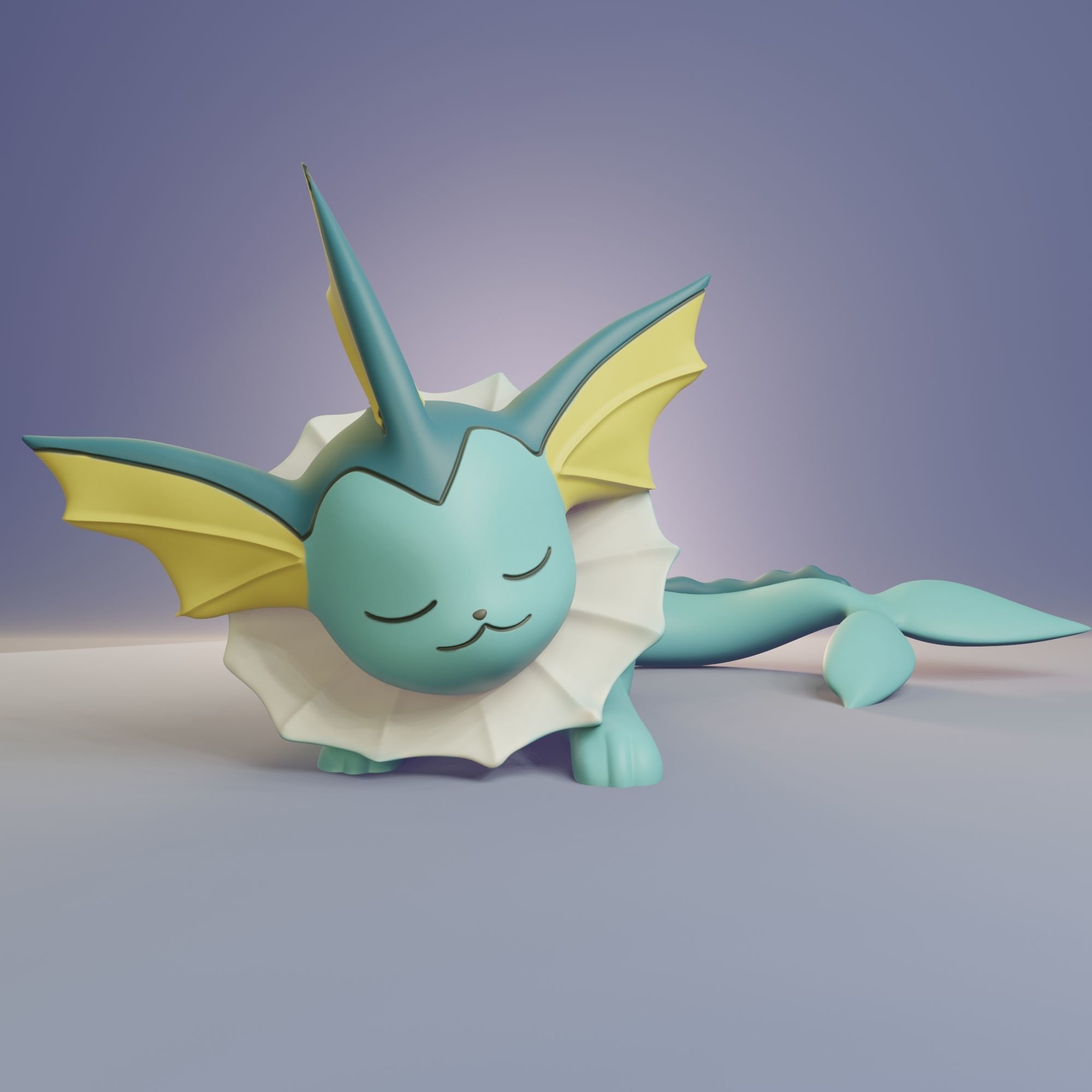 Pokemon - Sleeping Eeveelutions 3D print model_10