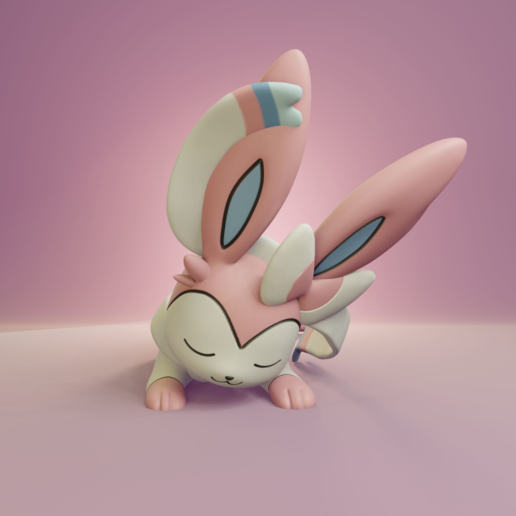 Pokemon - Sleeping Eeveelutions 3D print model_25