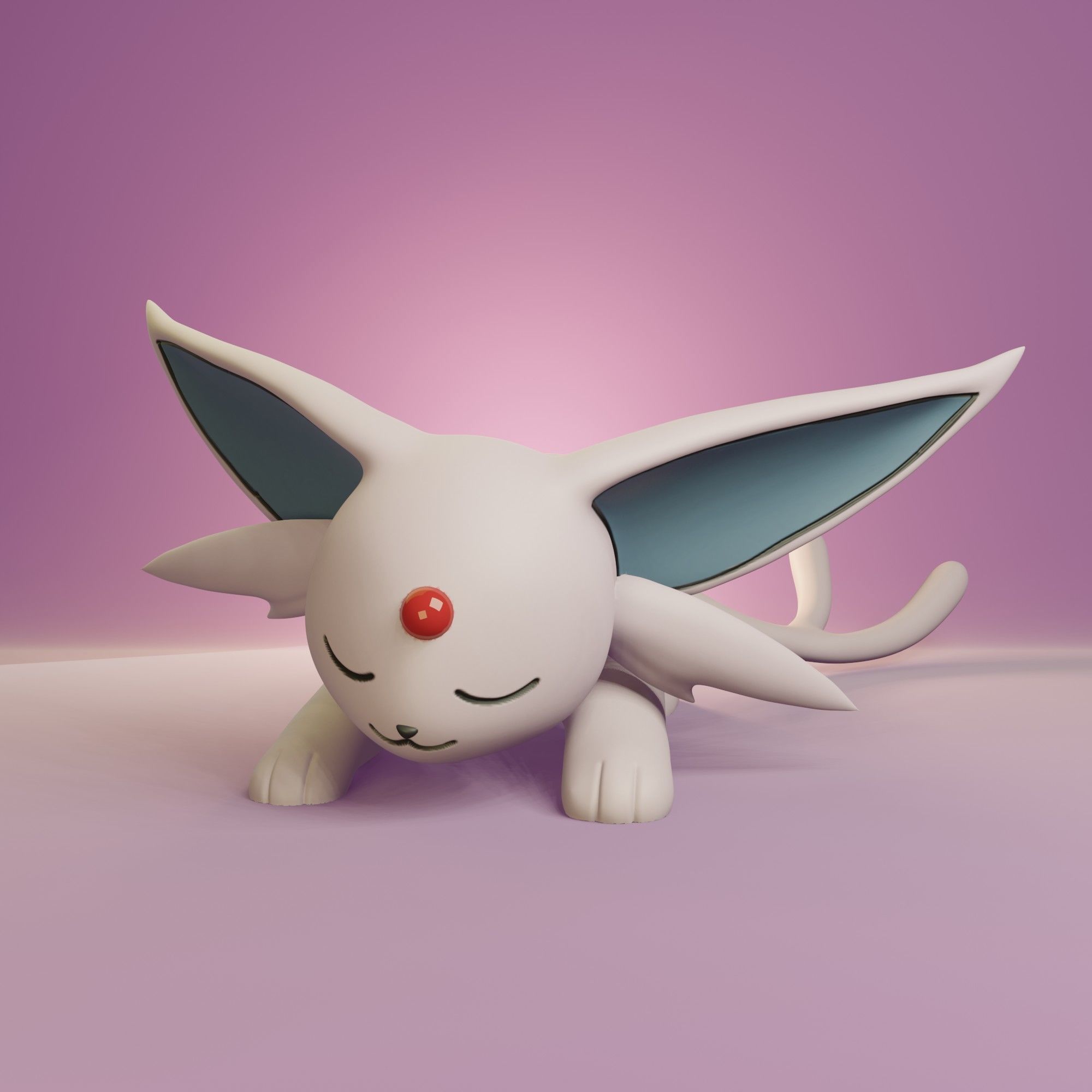 Pokemon - Sleeping Eeveelutions 3D print model_16