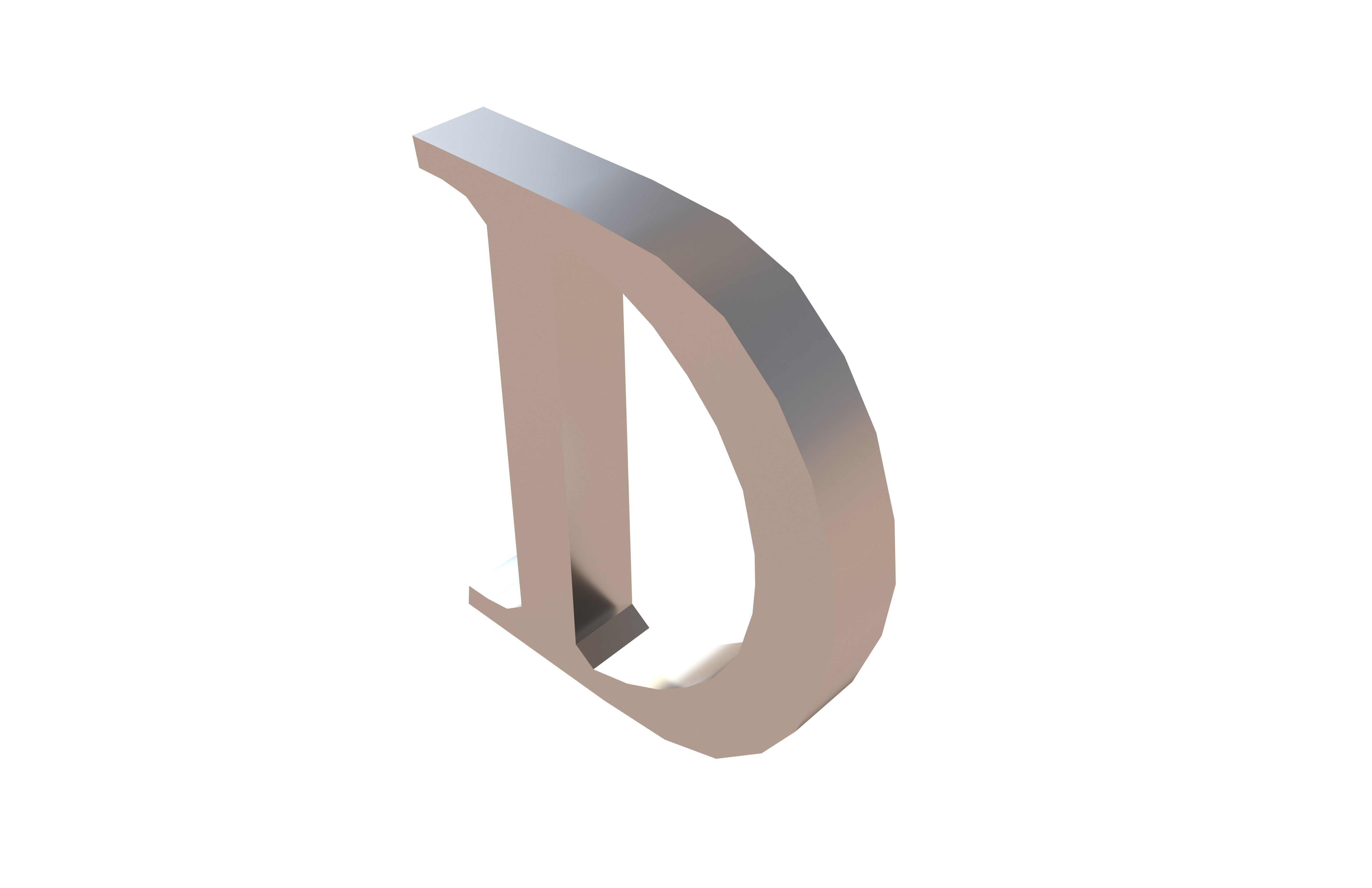 Roman Numerals 500 v1 003 Low-poly 3D model_2