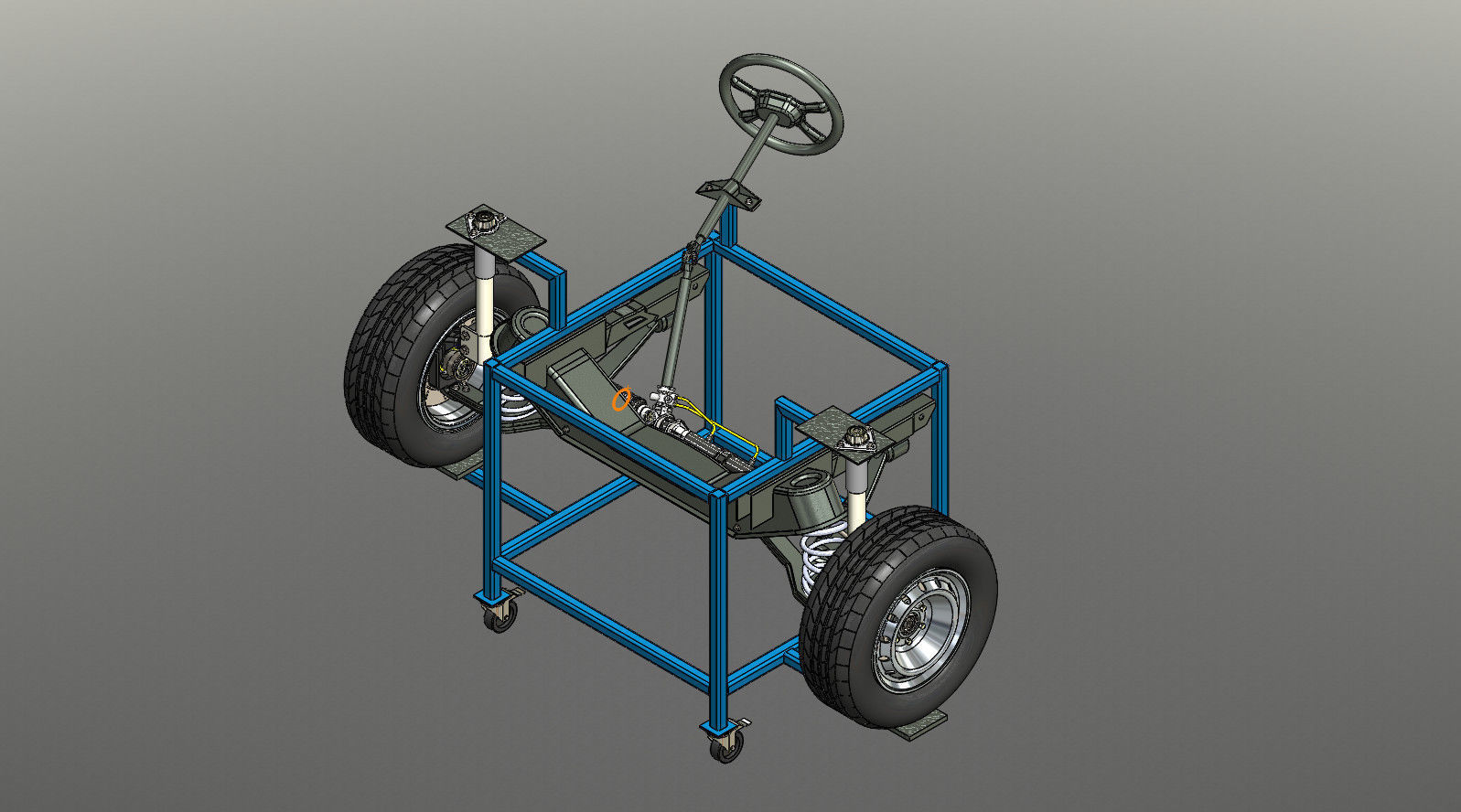 suspension model taylor wheeled chassis 3D print model_4