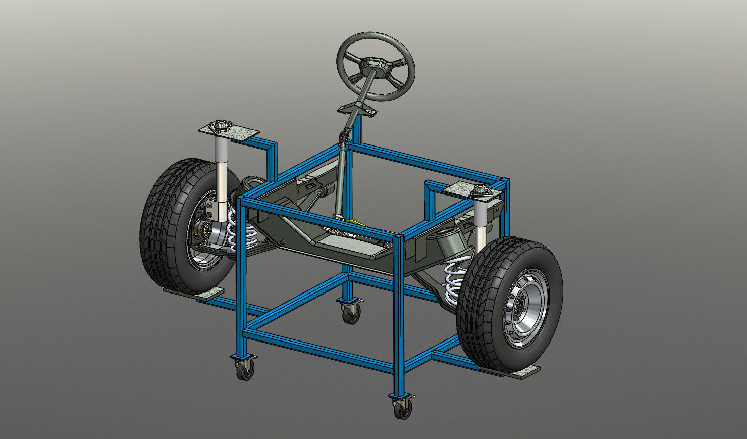 suspension model taylor wheeled chassis 3D print model_1