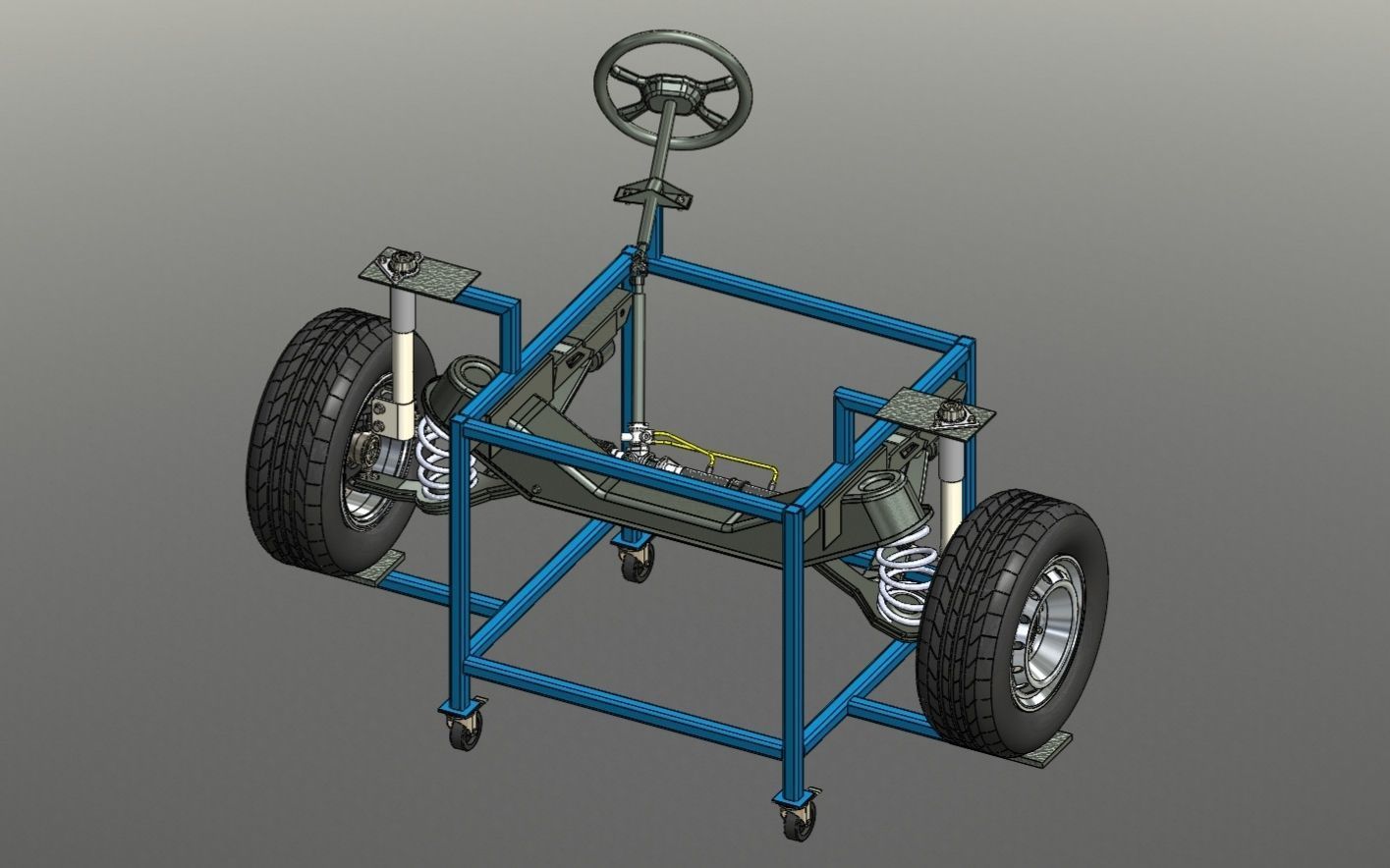 suspension model taylor wheeled chassis 3D print model_2