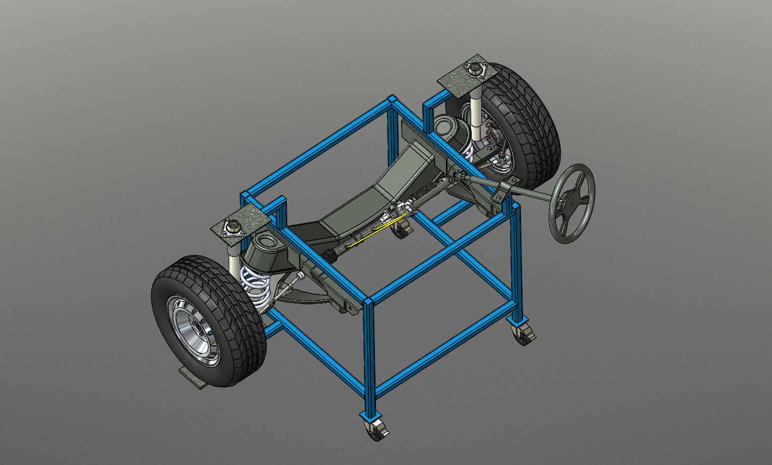 suspension model taylor wheeled chassis 3D print model_5