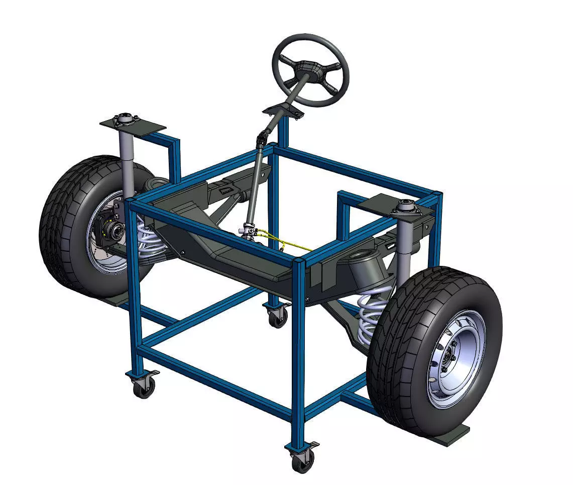 suspension model taylor wheeled chassis 3D print model_0